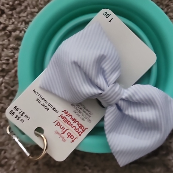 Pastel Bow  and Bowl Set - Picture 2 of 2